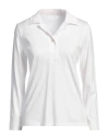 Fedeli Woman Polo Shirt White Size 6 Cotton