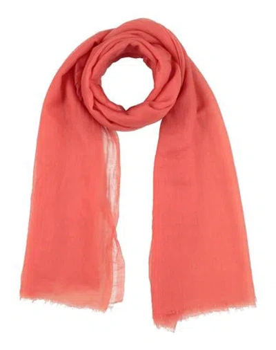 Fedeli Woman Scarf Salmon Pink Size - Cashmere
