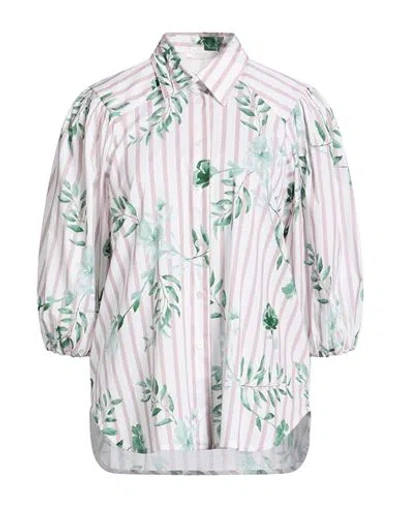 Fedeli Woman Shirt White Size 6 Cotton, Elastane In Multi