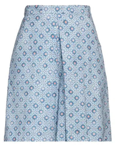 Fedeli Woman Shorts & Bermuda Shorts Sky Blue Size 6 Cotton