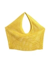 Fedeli Woman Shoulder Bag Yellow Size - Cotton, Linen In Yellow