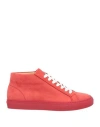 Fedeli Woman Sneakers Red Size 10 Soft Leather