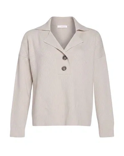 Fedeli Woman Sweater Beige Size M Cashmere In Metallic