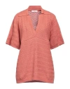 Fedeli Woman Sweater Blush Size 6 Linen, Cotton In Pink