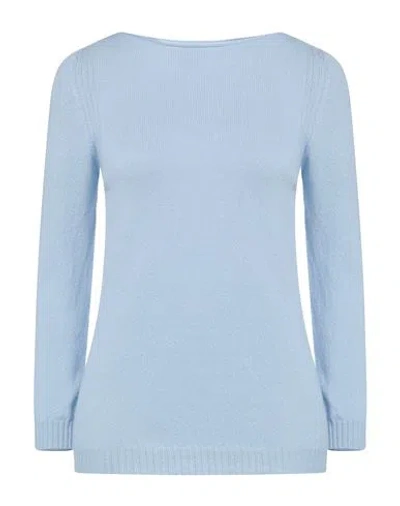 Fedeli Woman Sweater Light Blue Size 10 Cashmere