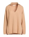 Fedeli Woman Sweater Sand Size 4 Cashmere In Neutral