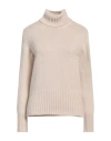 Fedeli Woman Turtleneck Cream Size 10 Cashmere In White