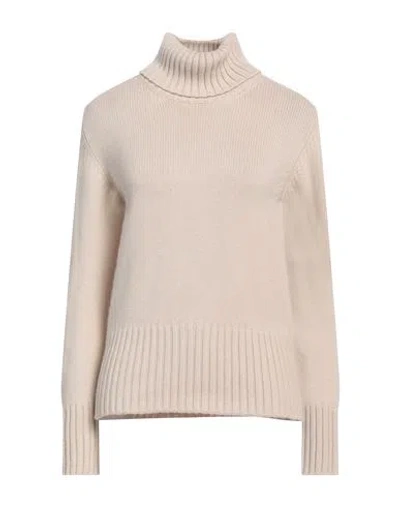 Fedeli Woman Turtleneck Cream Size 10 Cashmere In White