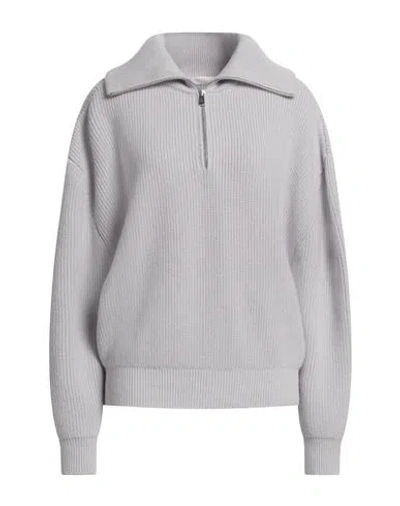 Fedeli Woman Turtleneck Grey Size M Cashmere