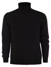Fedeli Wool And Cashmere Turtleneck Jumper In Night Blue