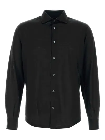 FEDELI WOOL LONG-SLEEVE SHIRT