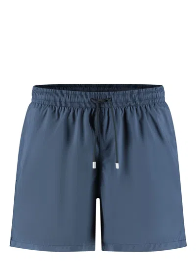 Fedeli Woven Swim Shorts In Blue