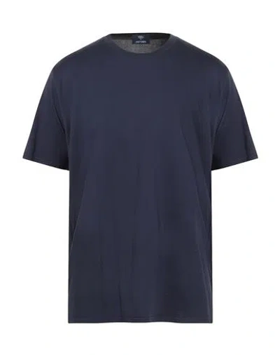 Fedeli X Histores Man T-shirt Navy Size 48 Supima In Blue