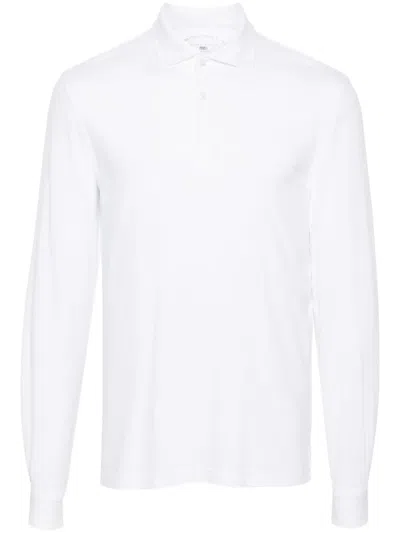 Fedeli Zero Organic Cotton Polo Shirt In White