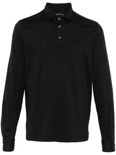 Fedeli Zero Polo Shirt In Black