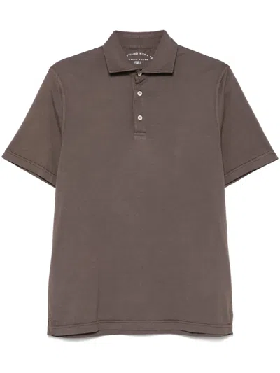 Fedeli Zero Polo Shirt In Brown