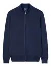 Fedeli Zip-fastening Cardigan In Blue