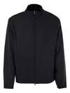 Fedeli Bomber Jacket In Technical Fabric In Black