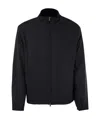 Fedeli Bomber Jacket In Technical Fabric In Black
