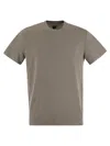 Fedeli Exreme - Linen Flex T-shirt In Grey
