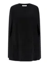 Federica Bonifaci Crew-neck Cape In Black
