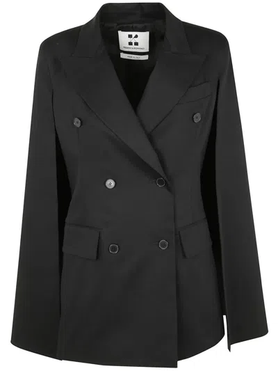 Federica Bonifaci Cape Jacket Clothing In Black