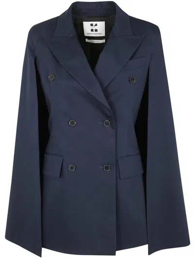 Federica Bonifaci Cape Jacket Clothing In Blue