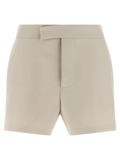 Federica Bonifaci Cotton Bermuda Shorts Bermuda And Short Gray In Neutral