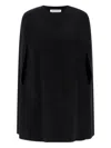 Federica Bonifaci Crew-neck Cape In Black