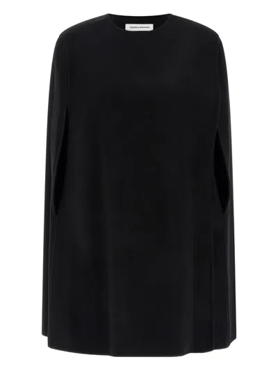 FEDERICA BONIFACI CREW-NECK CAPE