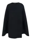 Federica Bonifaci Crew-neck Cape In Black