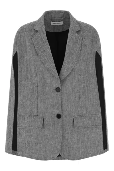 Federica Bonifaci 'single-breasted' Cape In Gray