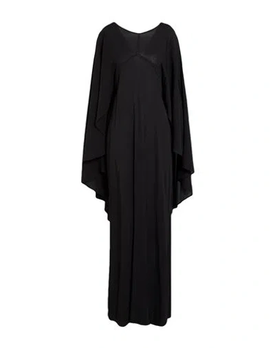 Federica Bonifaci Woman Maxi Dress Black Size M Viscose, Elastane