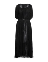 Federica Bonifaci Woman Maxi Dress Black Size S Silk In Black
