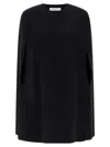 Federica Bonifaci Crew-neck Cape In Black
