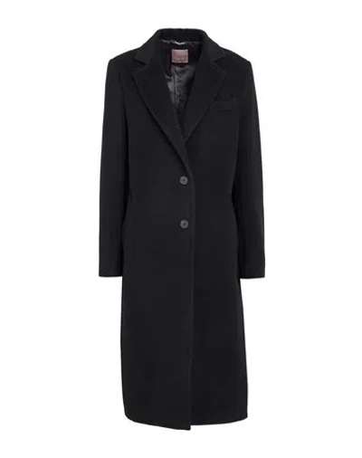 Federica Garoni Collection Woman Coat Black Size 10 Virgin Wool