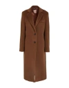 FEDERICA GARONI COLLECTION FEDERICA GARONI COLLECTION WOMAN COAT BROWN SIZE 10 VIRGIN WOOL