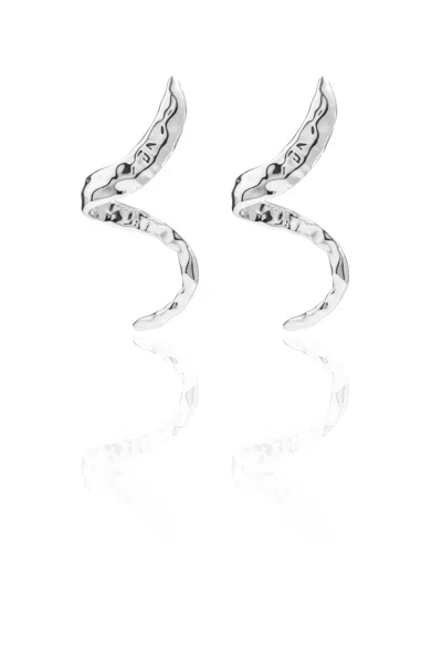 Federica Tosi Argento Snake 925 Silver Plated Gold Earrings