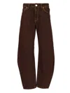 Federica Tosi Balloon Jeans Brown In Brown