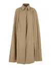Federica Tosi Beige Cape With Collar