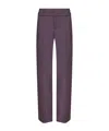 Federica Tosi Belt Loop Trousers In Purple