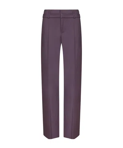 Federica Tosi Belt Loop Trousers In Purple