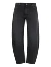 Federica Tosi Belt-loops Jeans In Black