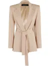 Federica Tosi Cady Slits Blazer In Neutrals
