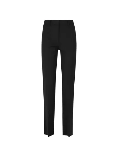 Federica Tosi Belt-loop Tailored Trousers In Black