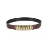 Federica Tosi Belts Brown In Burgundy