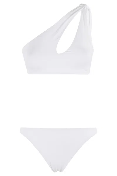 Federica Tosi Bikini Monospalla Nodo In Bianco