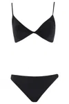 Federica Tosi Torcion Twist-detail Bikini In Nero