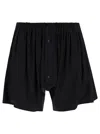 FEDERICA TOSI BLACK BERMUDA SHORTS WITH BUTTONS IN VISCOSE WOMAN