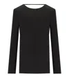 Federica Tosi Black Cady Blouse In Black